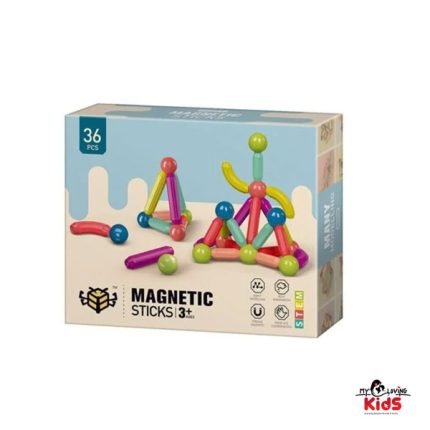 .3D 36 Pcs Magnetic Sticks Building Blocks-mylovingkids.com.bd