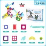 3D Magnetic 45-Pc building Tiles