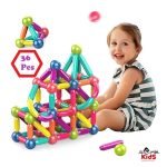 .3D 36 Pcs Magnetic Sticks Building Blocks-mylovingkids.com.bd