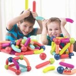 .3D 36 Pcs Magnetic Sticks Building Blocks-mylovingkids.com.bd