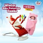 Winter Baby Protection Combo (Premium Baby Bouncer & Blanket)