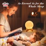 Moon Lamp with 3-Color Dimmable Tap Control | Rechargeable Lunar Night Light - Image 4