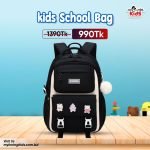 Kids Waterproof School Bag | Orthopedic Bag for Children (Black/Blue/Pink) - Image 3